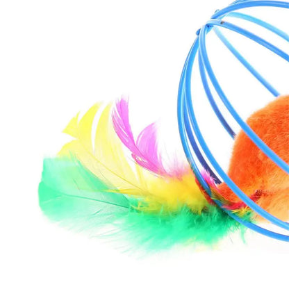 Cat Toy Stick Feather Rod